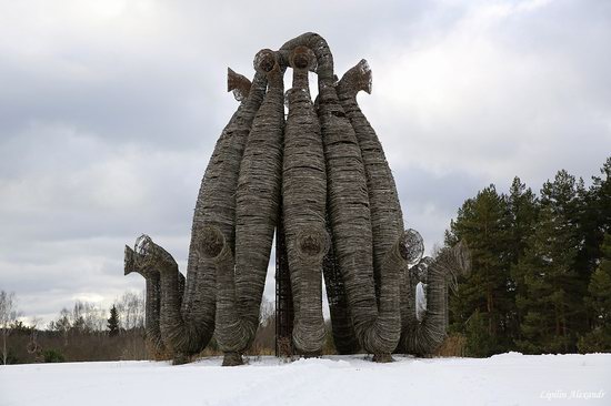 Winter in the Art Park Nikola-Lenivets, Russia, photo 1