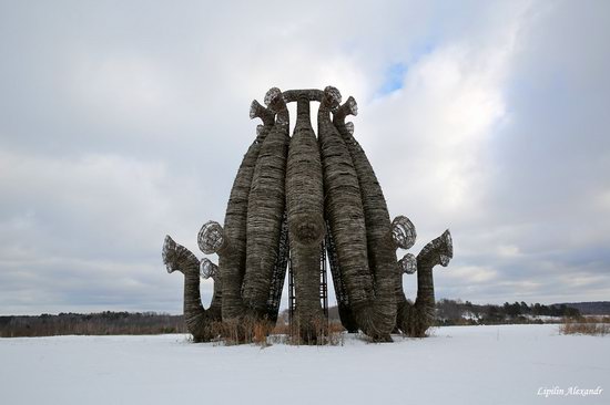 Winter in the Art Park Nikola-Lenivets, Russia, photo 4