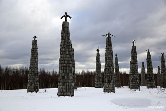 Winter in the Art Park Nikola-Lenivets, Russia, photo 8