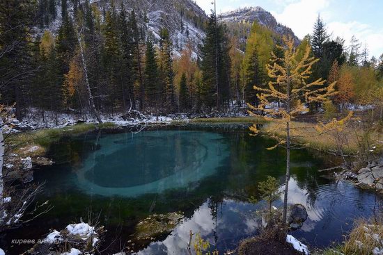 Geyzernoye (Blue) Lake, Altai Republic, Russia, photo 1