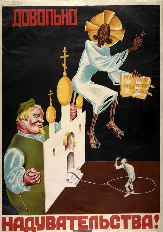 Soviet anti-religious propaganda, poster 6