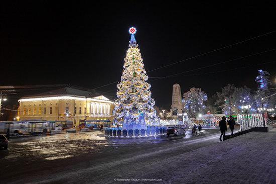Winter in the center of Vladimir city, Russia, photo 8