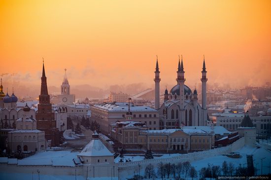 Winter in Kazan, Russia - the view from above, photo 2
