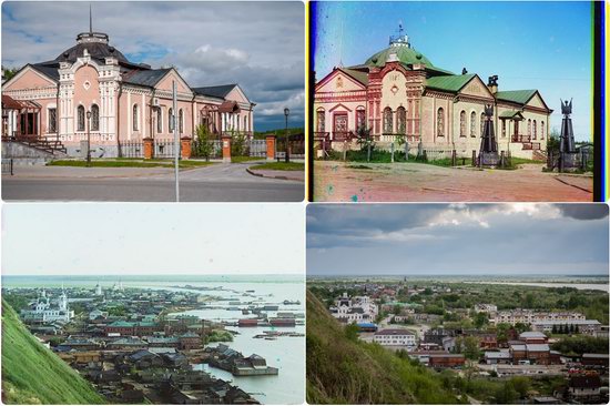 Tobolsk in 1912 and 2018, Russia, photo 1