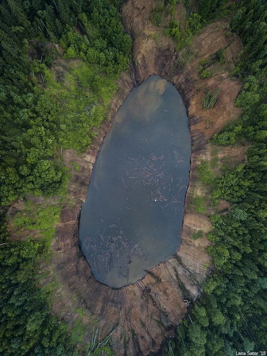 Sinkholes in Berezniki city, Perm region, Russia, photo 3