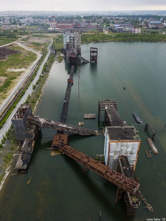 Sinkholes in Berezniki city, Perm region, Russia, photo 7