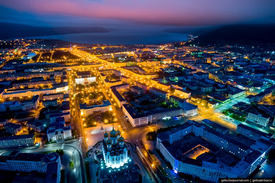 Magadan, Russia - the view from above, photo 1