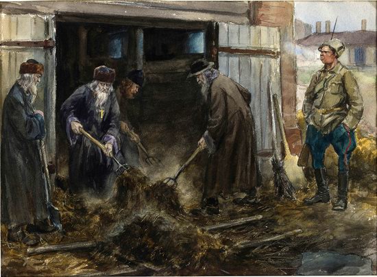 Russia in 1917-1919 - the Paintings of Ivan Vladimirov, picture 11