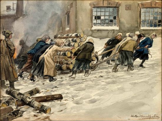 Russia in 1917-1919 - the Paintings of Ivan Vladimirov, picture 12