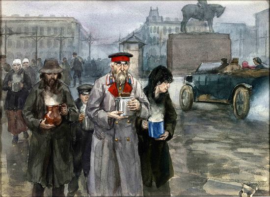 Russia in 1917-1919 - the Paintings of Ivan Vladimirov, picture 24