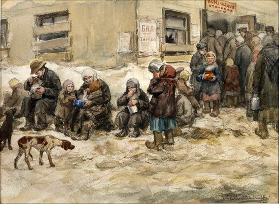 Russia in 1917-1919 - the Paintings of Ivan Vladimirov, picture 25