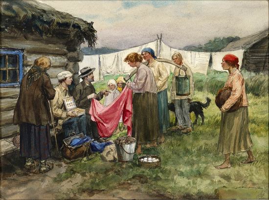 Russia in 1917-1919 - the Paintings of Ivan Vladimirov, picture 29