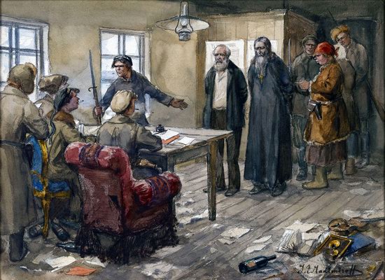 Russia in 1917-1919 - the Paintings of Ivan Vladimirov, picture 32