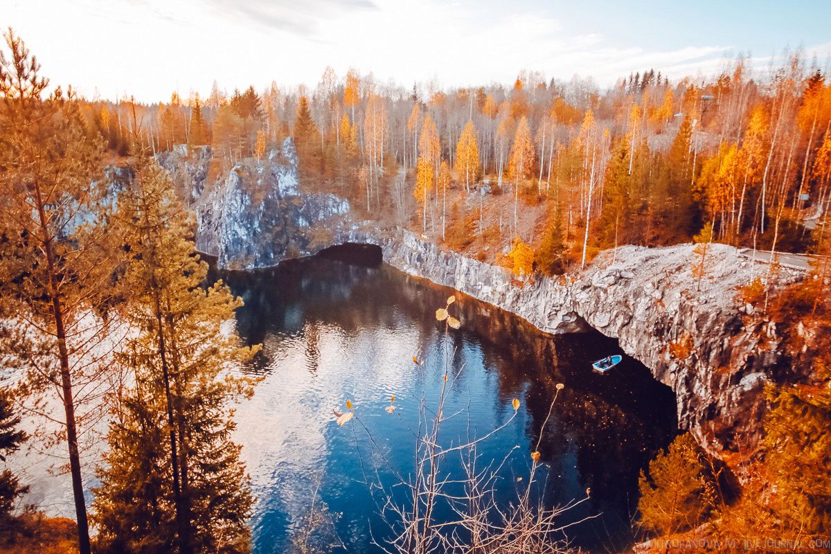 Autumn in the Ruskeala Mountain Park · Russia Travel Blog