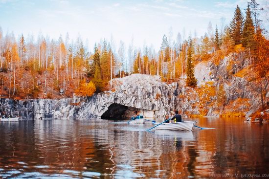 Autumn in the Ruskeala Mountain Park, Karelia, Russia, photo 13