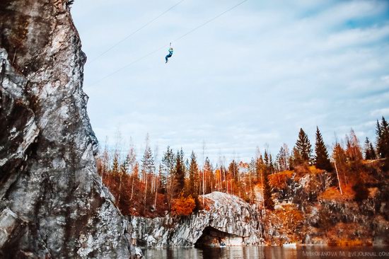 Autumn in the Ruskeala Mountain Park, Karelia, Russia, photo 14