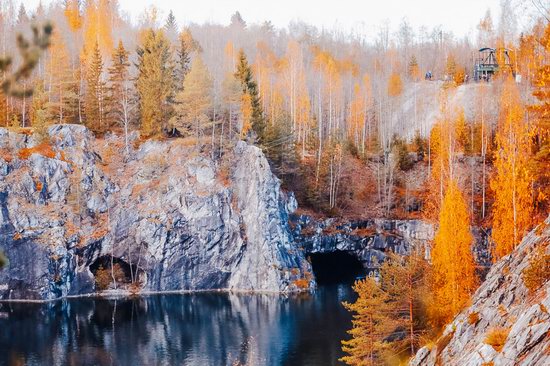 Autumn in the Ruskeala Mountain Park, Karelia, Russia, photo 15