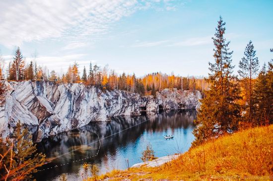 Autumn in the Ruskeala Mountain Park, Karelia, Russia, photo 17