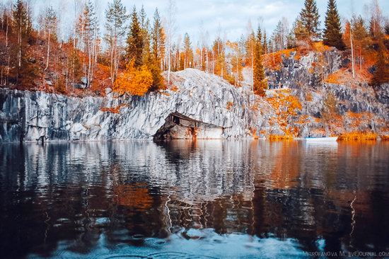 Autumn in the Ruskeala Mountain Park, Karelia, Russia, photo 8