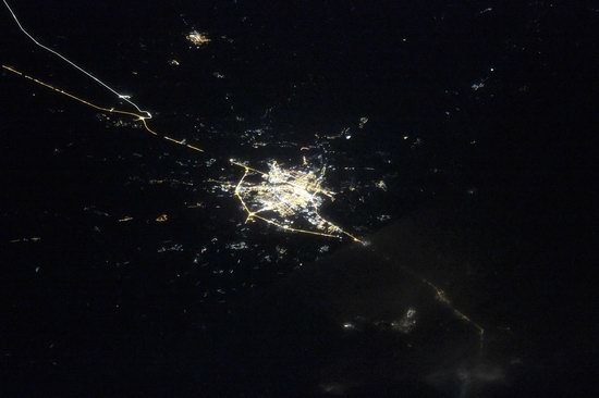 Cities of Russia at Night from Space - Tver