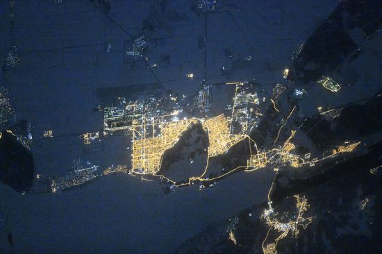 Cities of Russia at Night from Space - Tolyatti