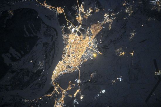 Cities of Russia at Night from Space - Samara