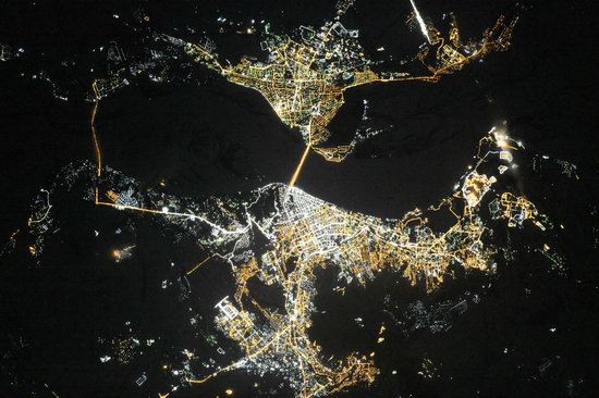 Cities of Russia at Night from Space - Saratov