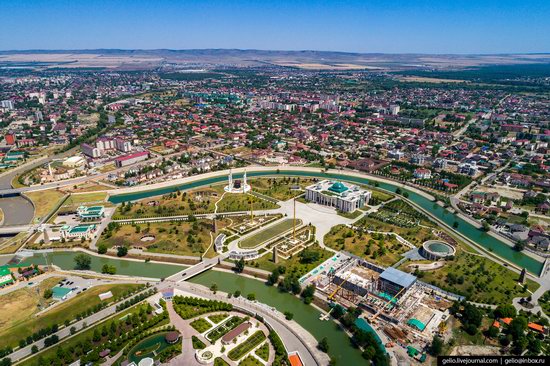 The rebuilt center of Grozny from above, Russia, photo 3