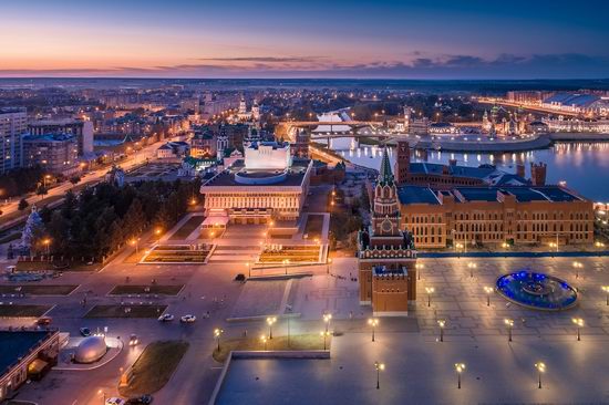 The center of Yoshkar-Ola, Russia from above, photo 10