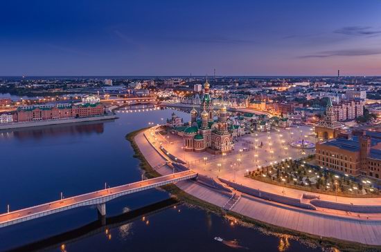 The center of Yoshkar-Ola, Russia from above, photo 13