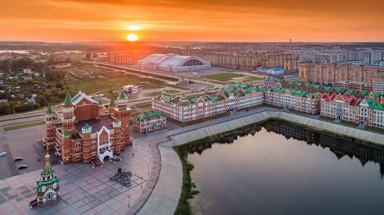 The center of Yoshkar-Ola, Russia from above, photo 26