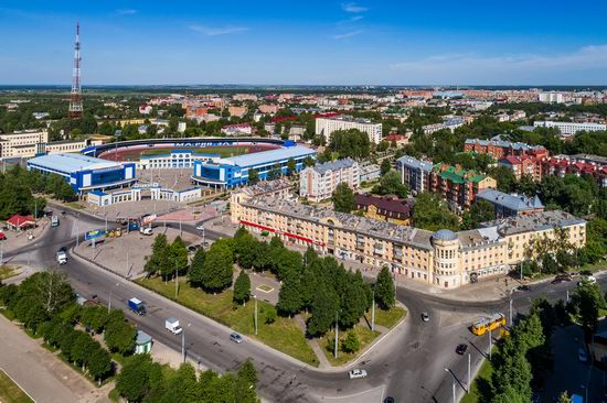 The center of Yoshkar-Ola, Russia from above, photo 4