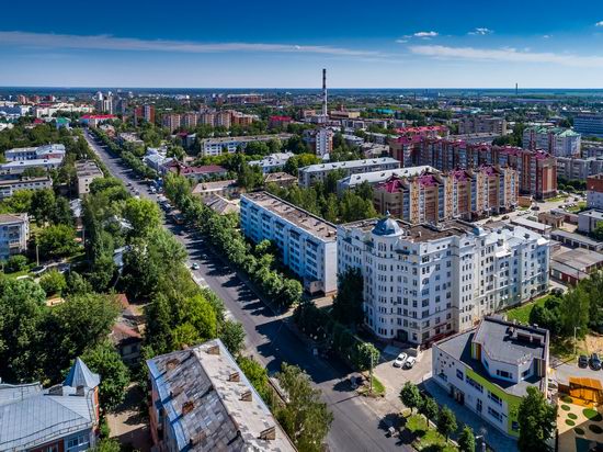 The center of Yoshkar-Ola, Russia from above, photo 5