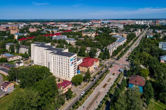 The center of Yoshkar-Ola, Russia from above, photo 6