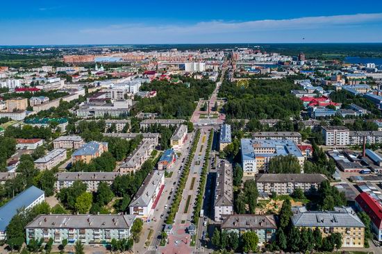 The center of Yoshkar-Ola, Russia from above, photo 8