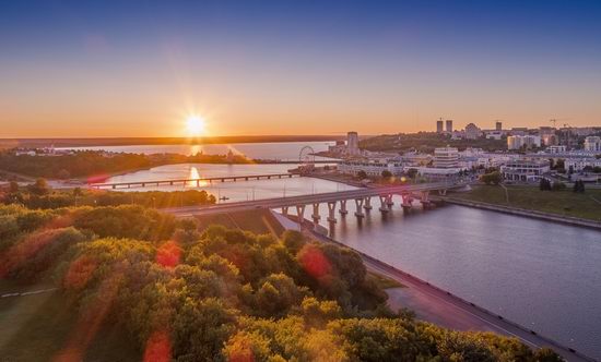 Cheboksary, Russia from above, photo 2