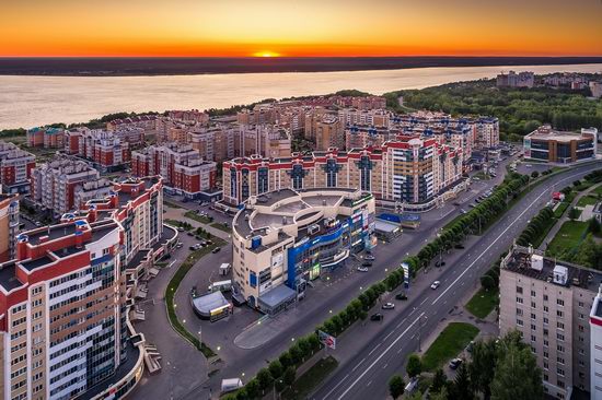 Cheboksary, Russia from above, photo 4