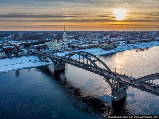 Rybinsk, Russia from above, photo 1