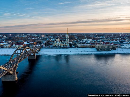 Rybinsk, Russia from above, photo 2