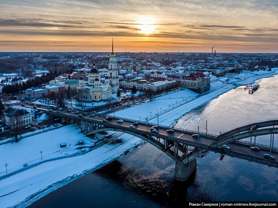 Rybinsk, Russia from above, photo 3