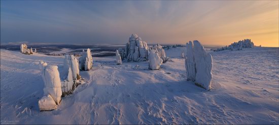 Snow Covered Stone Pillars of Ulakhan-Sis, Yakutia, Russia, photo 15