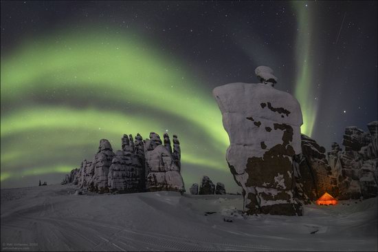 Snow Covered Stone Pillars of Ulakhan-Sis, Yakutia, Russia, photo 23