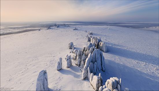 Snow Covered Stone Pillars of Ulakhan-Sis, Yakutia, Russia, photo 4