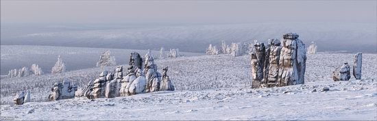 Snow Covered Stone Pillars of Ulakhan-Sis, Yakutia, Russia, photo 6