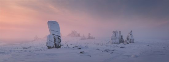 Snow Covered Stone Pillars of Ulakhan-Sis, Yakutia, Russia, photo 9