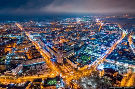 Arkhangelsk, Russia from above, photo 1