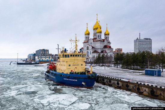 Arkhangelsk, Russia from above, photo 2