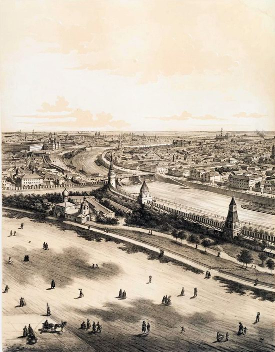 The Panorama of Moscow, Russia in 1847, picture 4