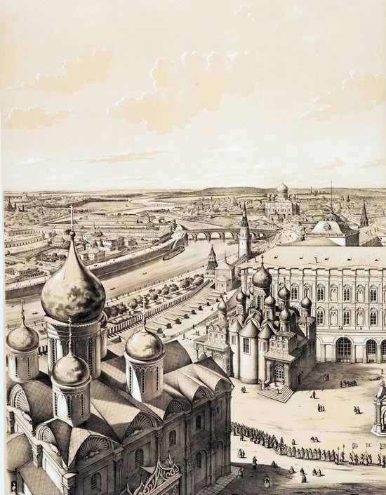 The Panorama of Moscow, Russia in 1847, picture 6