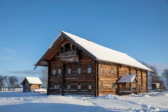 Snowy winter on Kizhi Island, Karelia, Russia, photo 8